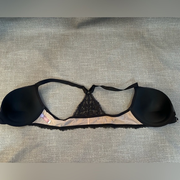 Adore Me Black Padded Black Lace Bra size 40D front closure - Picture 7 of 15